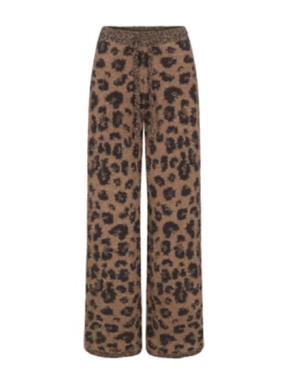 🐆SKIMS COZY KNIT LEOPARD PANTS S/M - Picture 3 of 6